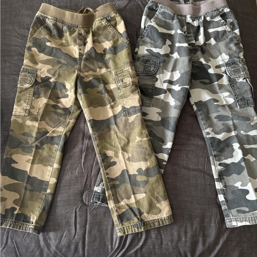 Kids Camouflage Cargo Pants Set